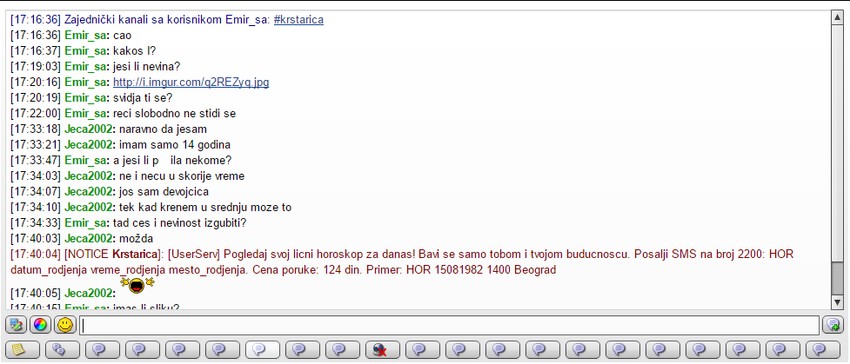 Dopisivanje s pedofilima