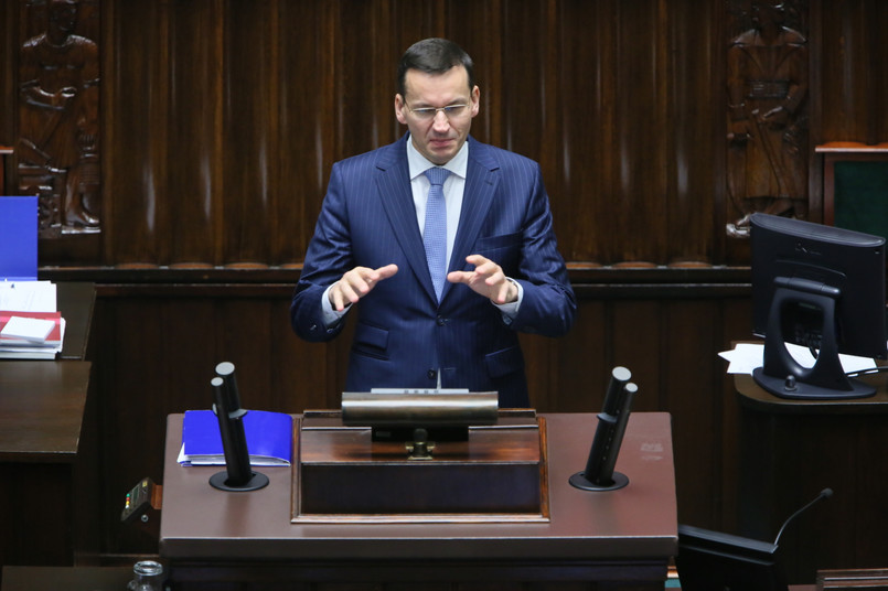 Wystąpienie wicepremiera, ministra rozwoju i finansów Mateusza Morawieckiego podczas posiedzenia Sejmu