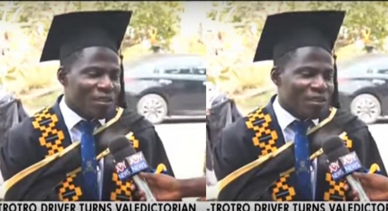 Brilliant Trotro driver graduates with First Class from the University of Ghana (video)