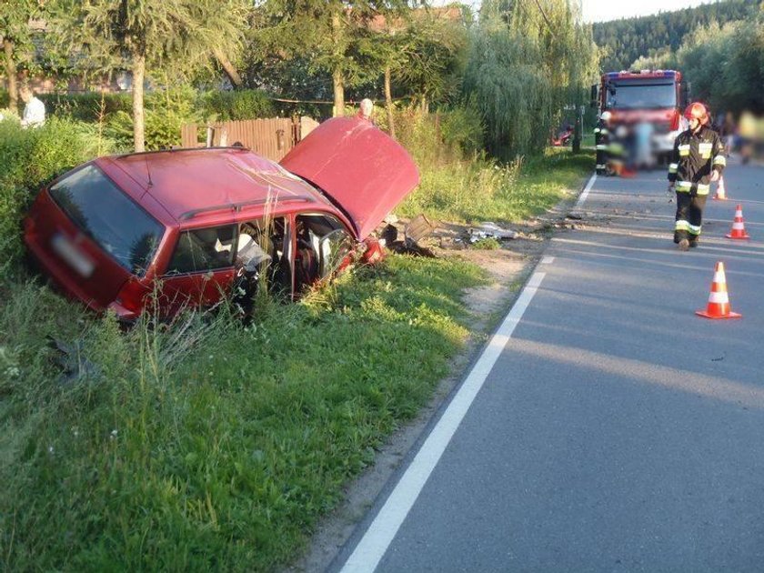 Olszana. Pijany 31-latek wjechał do rowu