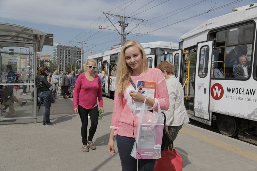 Monika Dziuda (18 l.), pasażerka z Wrocławia