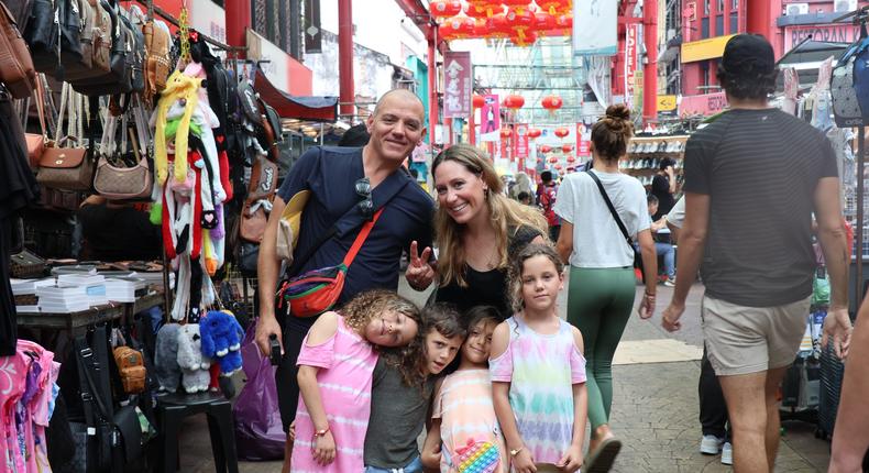 The author and her family during their trip.Courtesy of Marissa Goldstein.