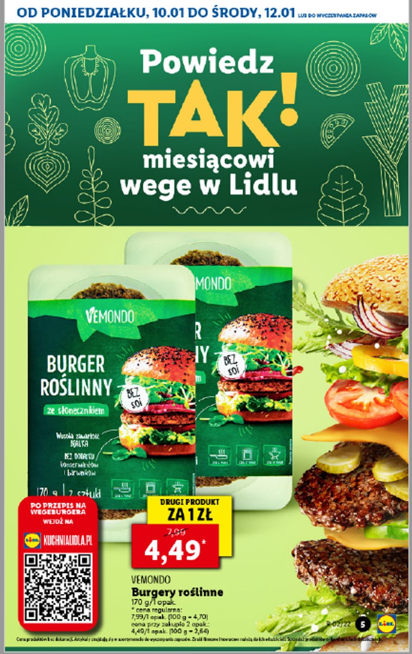 Lidl oferta produktów wege