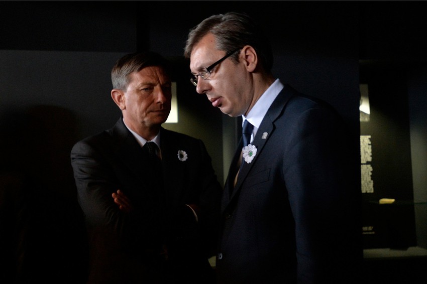 Pahor i Vučić u Srebrenici