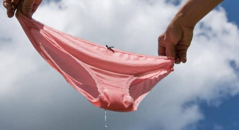 Wet underwear