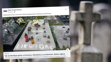 Na grobach pojawiły się napisy "likwidacja". Wierni z 
Sosnowca oburzeni. Proboszcz się tłumaczy