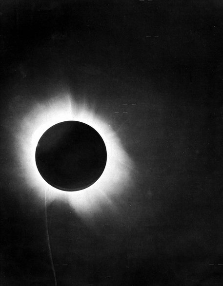 Zdjęcie zaćmienia w 1919 r.