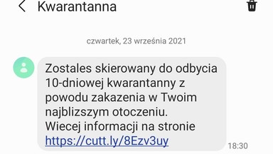 "Zostałeś skierowany na kwarantannę". To oszustwo. Sanepid ostrzega