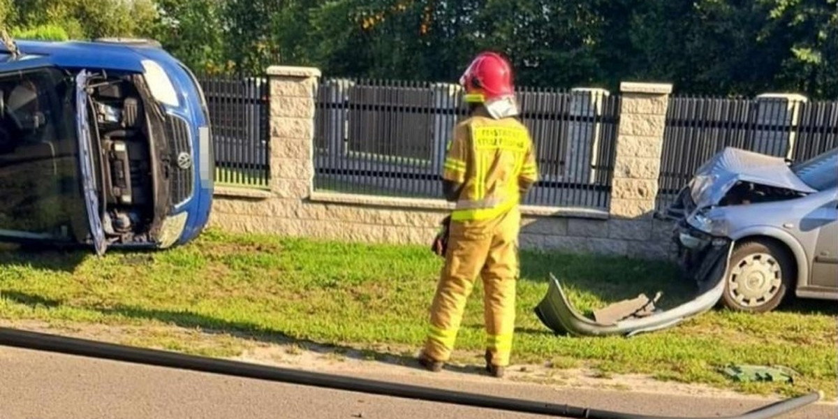 Policjant z Biłgoraja spowodował wypadek po pijanemu.