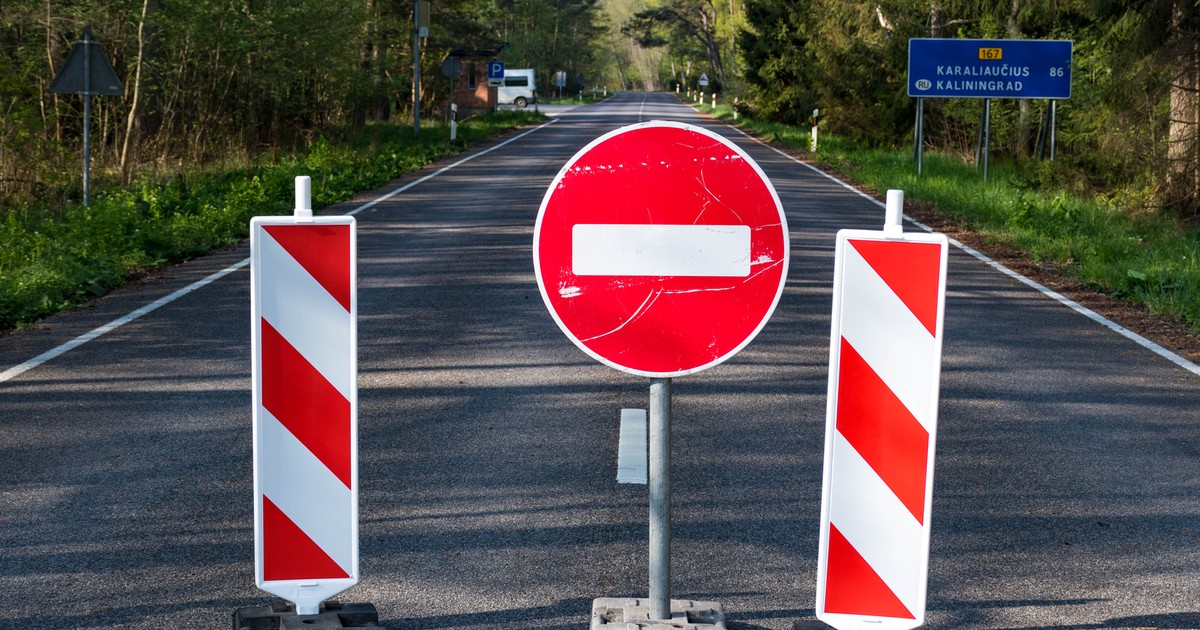 Lietuva pasakė „Stop“.  Tai trukdo daliai eismo į Kaliningradą
