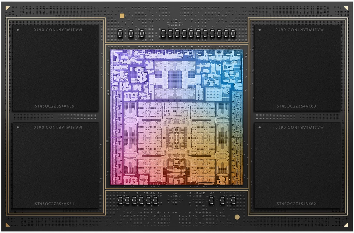 Apple M2 Max – procesor (SoC) razem z pamięcią RAM (SiP) 