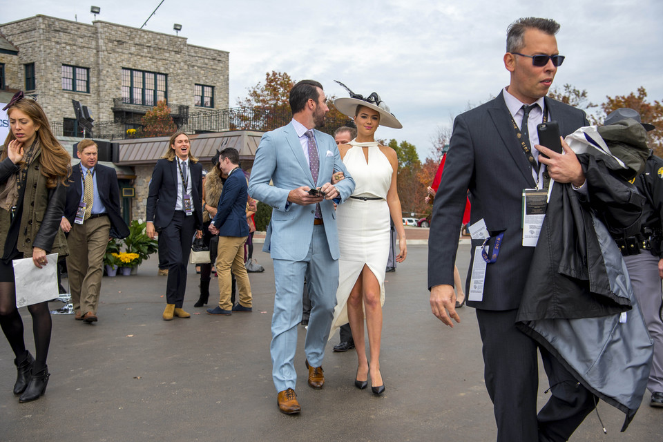 Kate Upton i Justin Verlander
na wyścigach