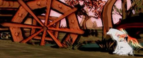 Screen z gry "Okami".