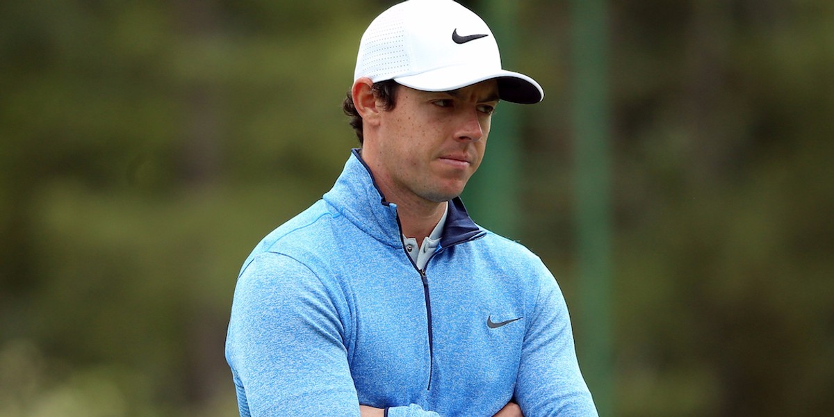 Rory McIlroy, decked out in Nike gear.