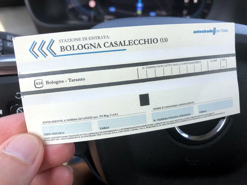 Opłata za autostradę we Włoszech