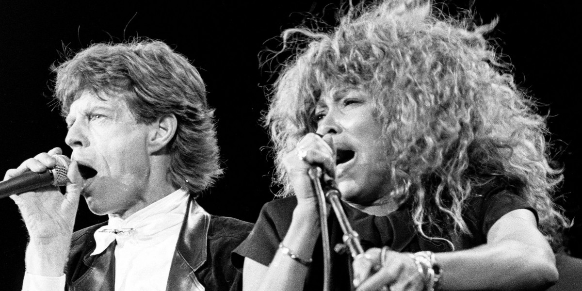 Mick Jagger i Tina Turner.