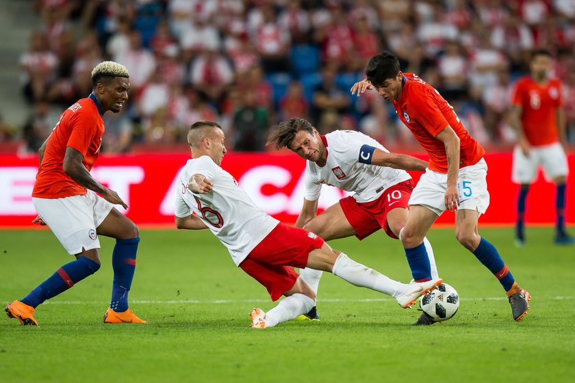 Pilka nozna. Reprezentacja. Mecz towarzyski. Polska - Chile. 08.06.2018