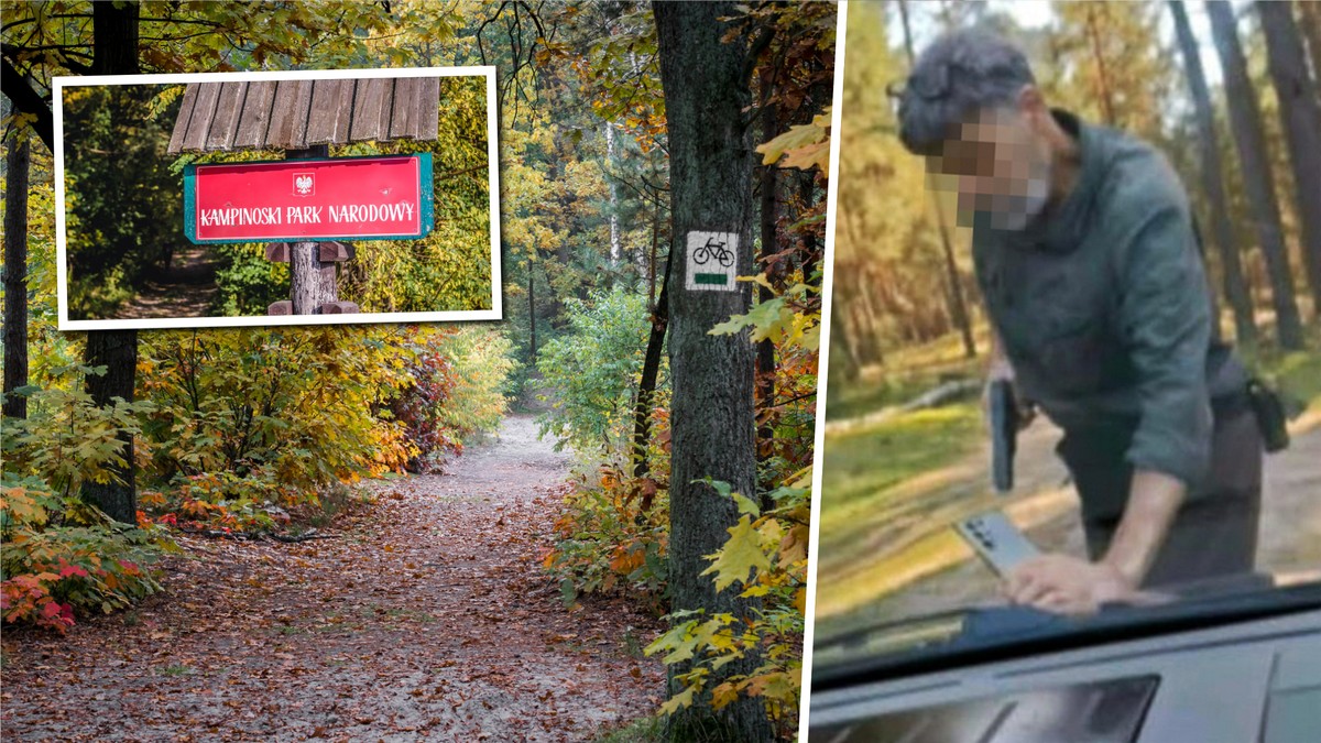 Strażnik w Kampinosie wystrzelił do auta, prokuratura analizuje sprawę