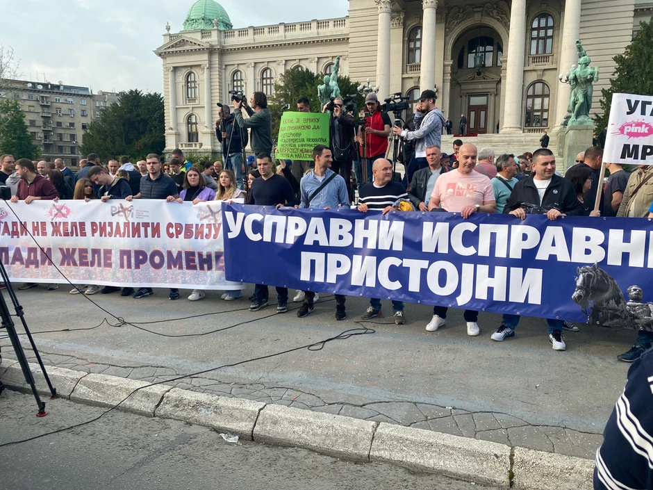 Veliki protestni skup u Beogradu
