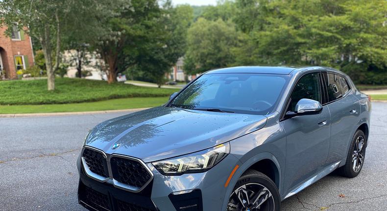 The 2024 BMW X2 xDrive28i in Storm Bay Metallic.Benjamin Zhang/Business Insider