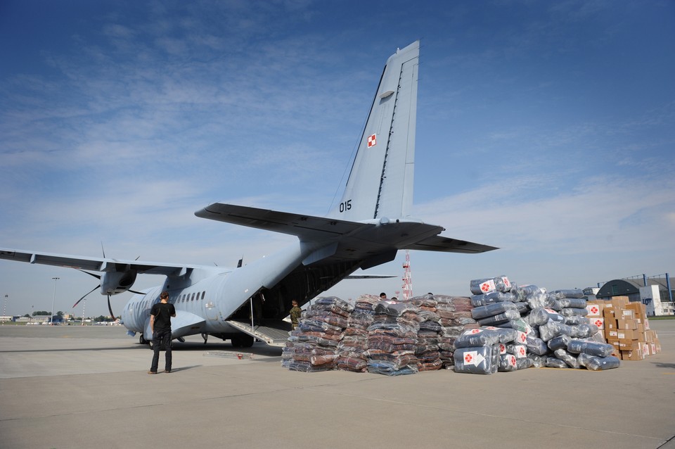 WARSZAWA POMOC HUMANITARNA DLA GRUZJI