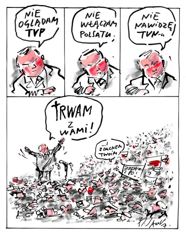 sawka kaczyński trwam z wami