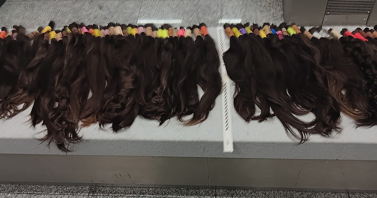 Taki przemyt zdarza się rzadko. W walizce było 15 kg ludzkich włosów. Wartość imponująca