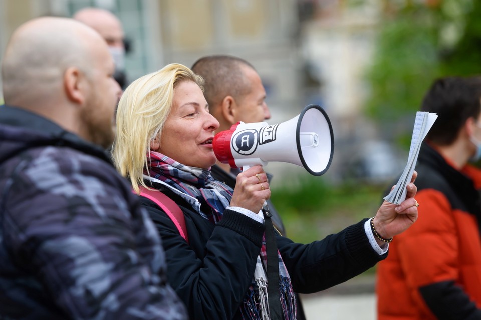 Protest antyrządowy w Poznaniu