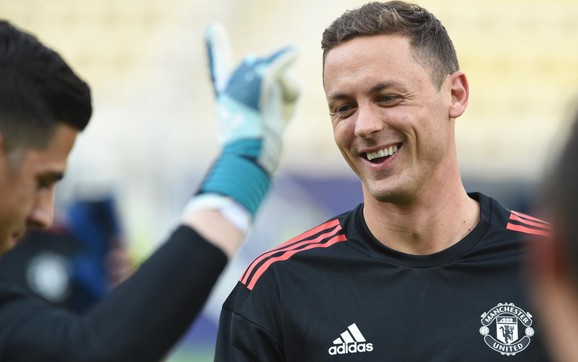 Nemanja Matić na treningu Junajteda