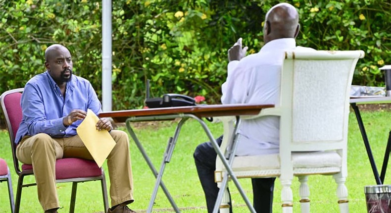 President Yoweri Museveni and CDF Gen Muhoozi Kainerugaba