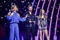 Koncert finałowy Konkursu Eurowizja Junior 2019 w Gliwicach. Ida Nowakowska, Aleksander Sikora i Roksana Węgiel