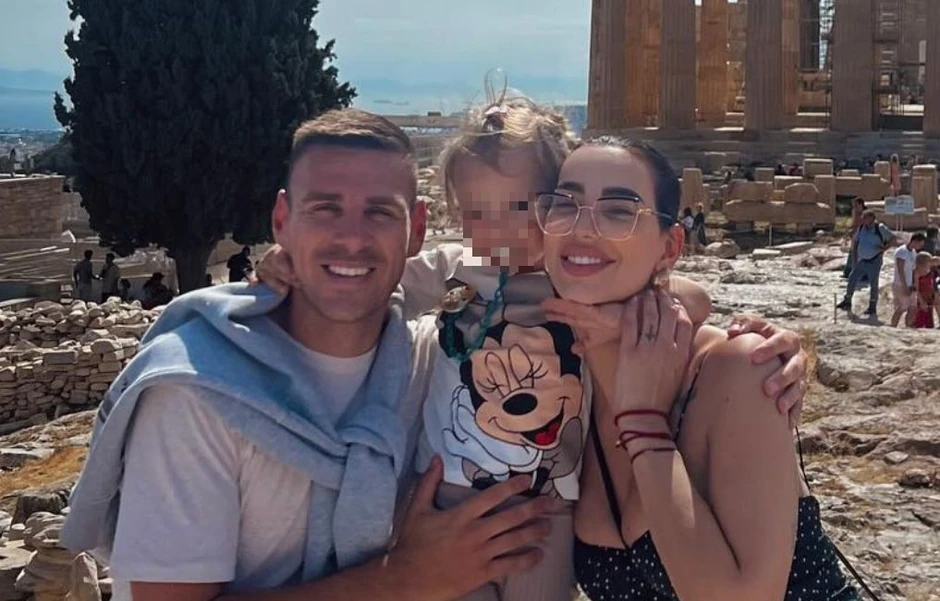 Marko Gobeljić i Katarina Grujić sa ćerkom Katjom