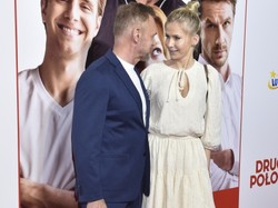Jeszcze szczuplej i jeszcze młodziej: Edyta i Cezary Pazurowie na premierze filmu "Druga połowa"