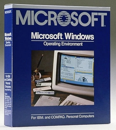 Windows 1.01 (20-11-1985), cena: 100 USD, procesor: 8086/4 MHz, pamięć: 256 KB. (Fot. Chip.pl)