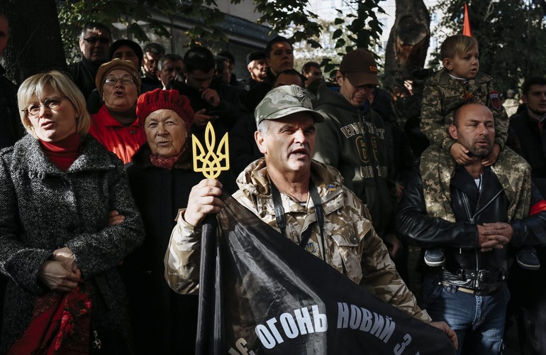 Marsz nacjonalistów na Ukrainie