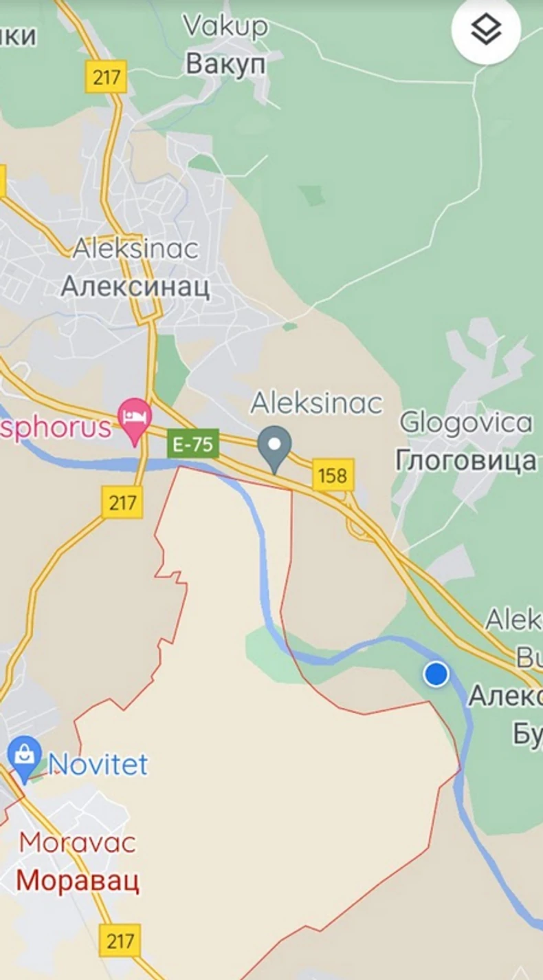 Mesto na kojem su pronađena tela je najudaljenija tačka od Moravca prema reci, foto: Branko Janačković