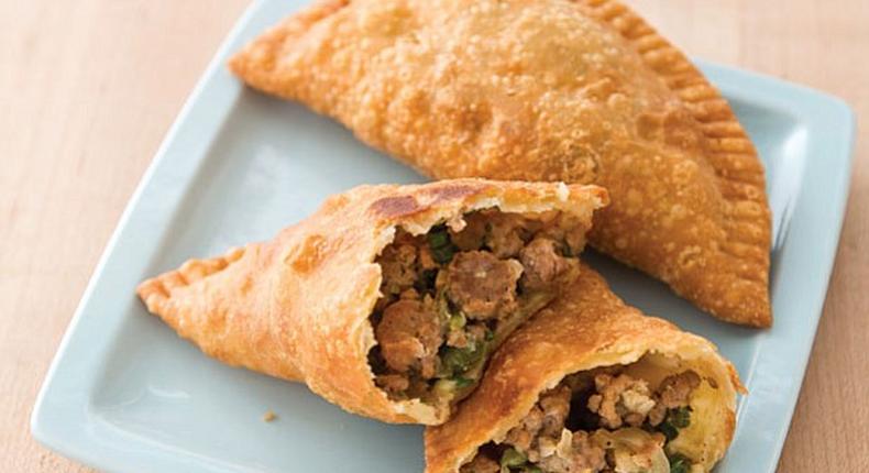 Ghanaian savoury homemade fried pies (Seafood stuffed)