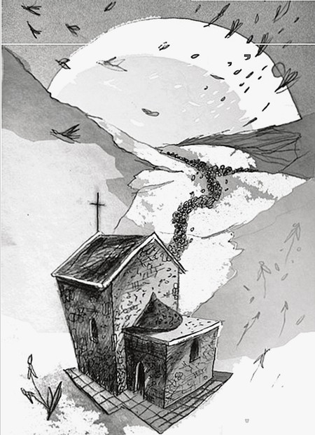 Ilustracija pričešća Nikole Radosavljevića