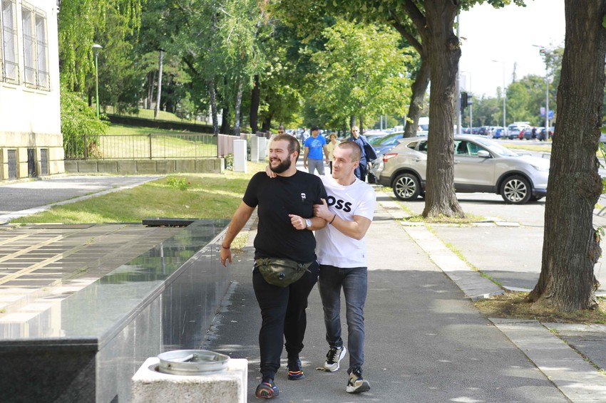 Aleksa Dunjić (levo) i Mijat Simeunović (desno)