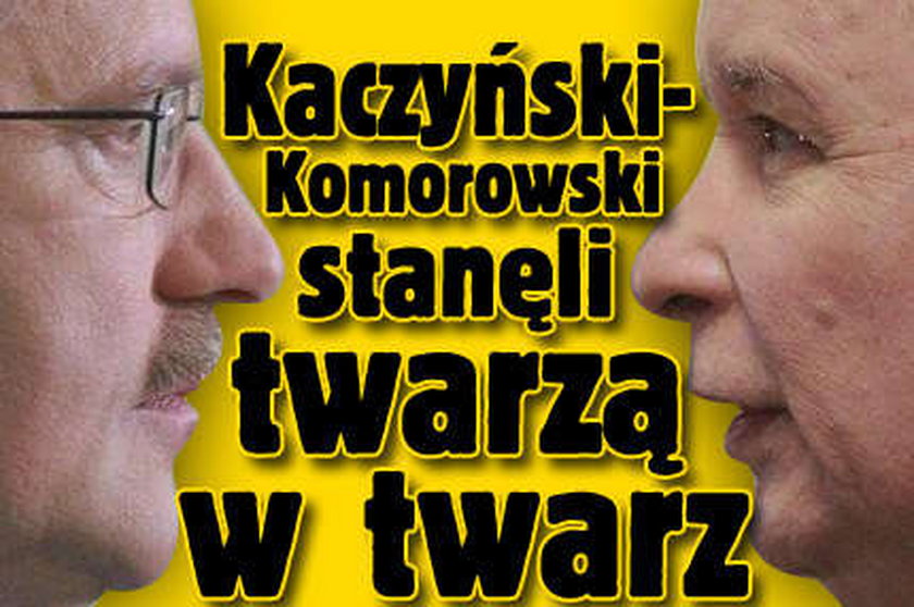 Kaczyński i Komorowski stanęli twarzą w twarz