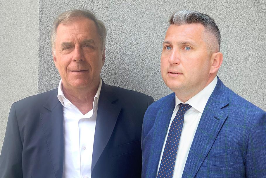 Od lewej: Charles-Henri Dumon, CEO i założyciel Morgan Philips Group oraz Radosław Piesiewicz, prezes Polskiego Komitetu Olimpijskiego.