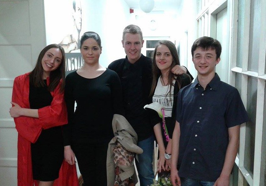 Jovana Mladenović, Selva Pljakić, Mihailo Ljusić, Dunja Đokić i Predrag Vasić