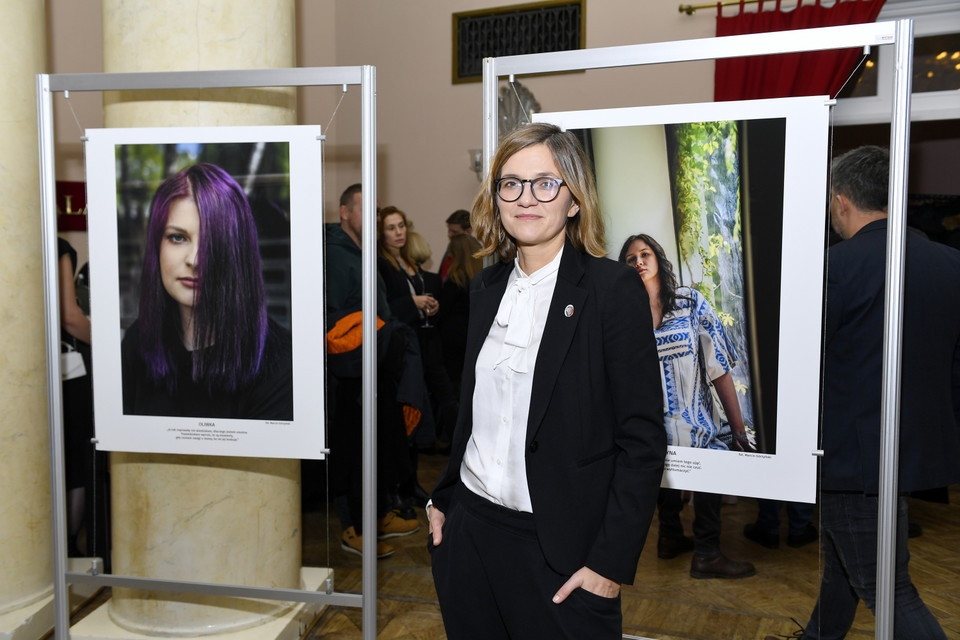 Magdalena Biejat na premierze filmu Onetu "Nic nie czuję"