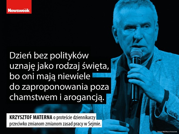 Krzysztof Materna satyra media dziennikarstwo