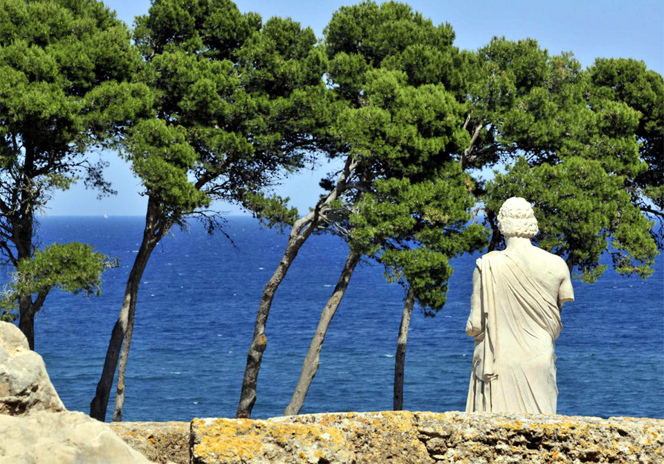 Ruiny w Empuries na Costa Brava