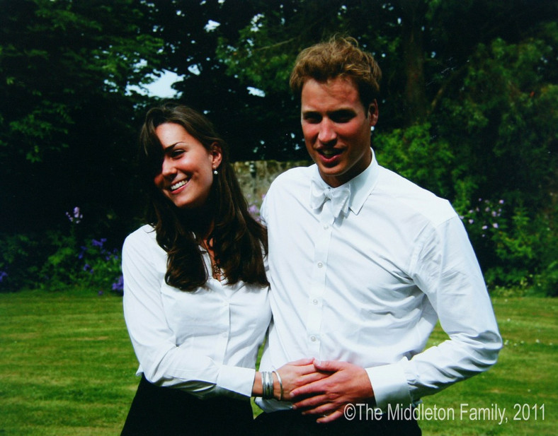 Kate Middleton i książę William na Uniwersytecie St. Andrews w 2005 r.