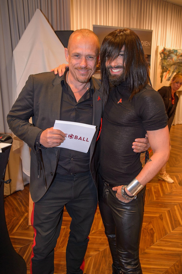 Conchita Wurst na LifeBall 2018 w Hotelu LeMeridien w Austrii