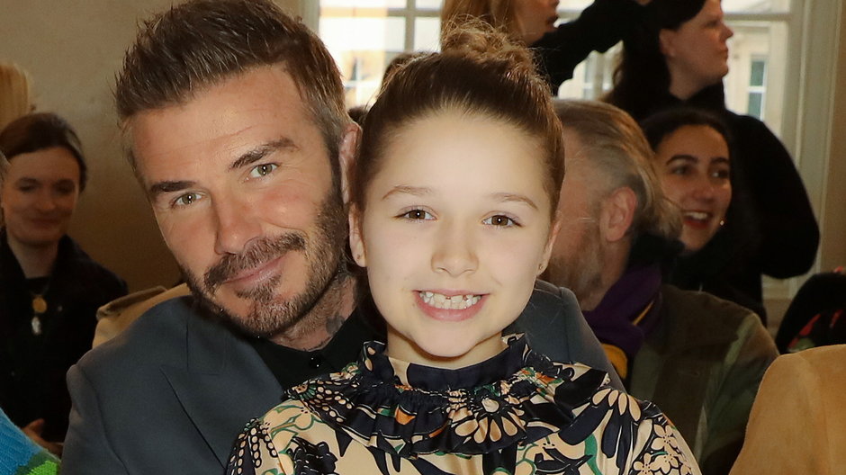 David Beckham z córką Harper (zdjęcie z lutego 2020 r.)