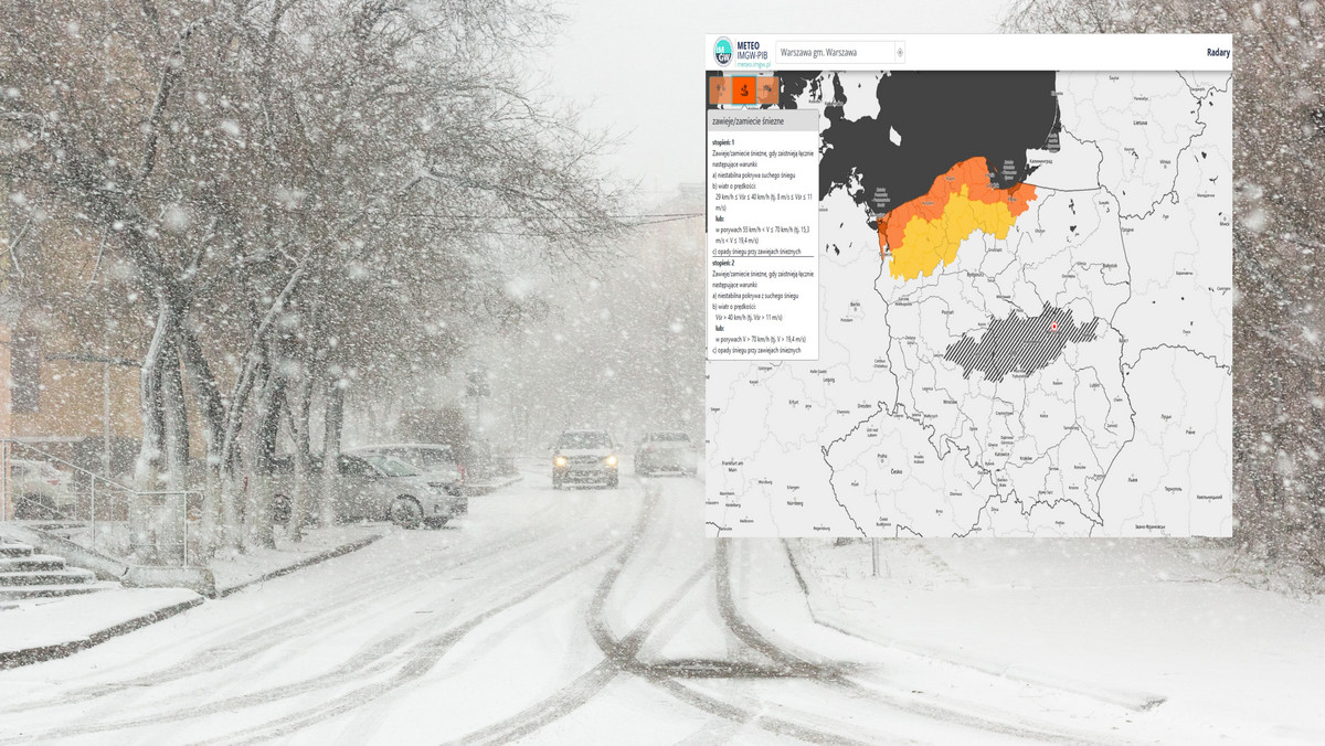 Burze śnieżne nad Polską. IMGW wydaje ostrzeżenia i specjalny komunikat