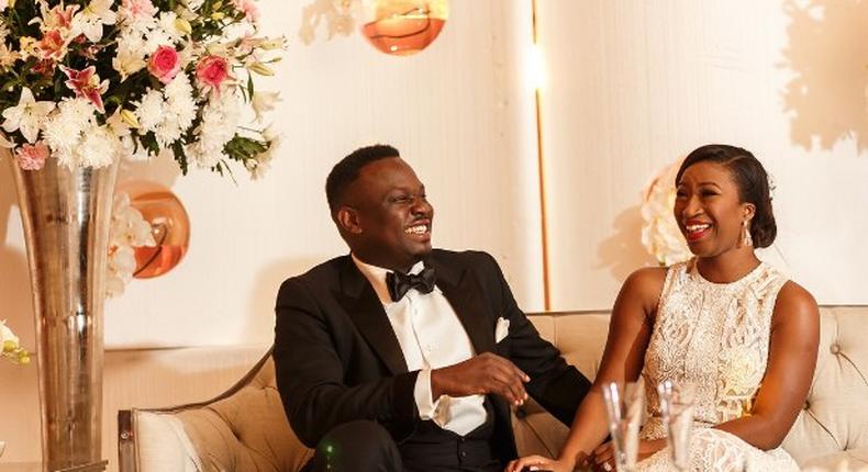 Simi and Dr Sid all smiles when they tied the knot in 2014